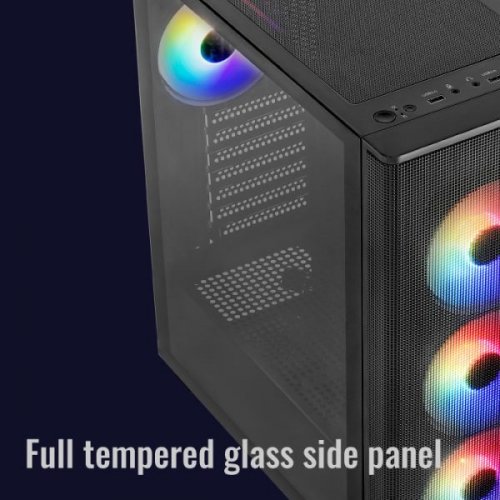 Купить Корпус Aerocool Designer-G-V2 Tempered Glass без БП (ACCM-ES05143.11) Black с проверкой совместимости: обзор, характеристики, цена в Киеве, Днепре, Одессе, Харькове, Украине | интернет-магазин TELEMART.UA фото
