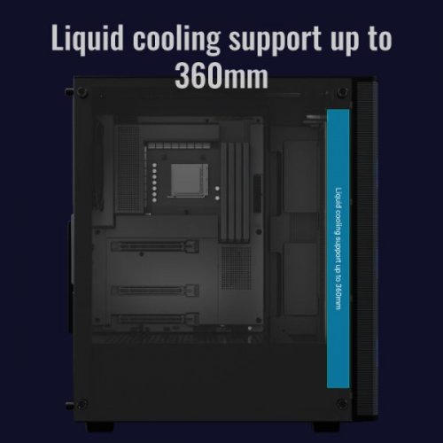Купить Корпус Aerocool Designer-G-V2 Tempered Glass без БП (ACCM-ES05143.11) Black с проверкой совместимости: обзор, характеристики, цена в Киеве, Днепре, Одессе, Харькове, Украине | интернет-магазин TELEMART.UA фото