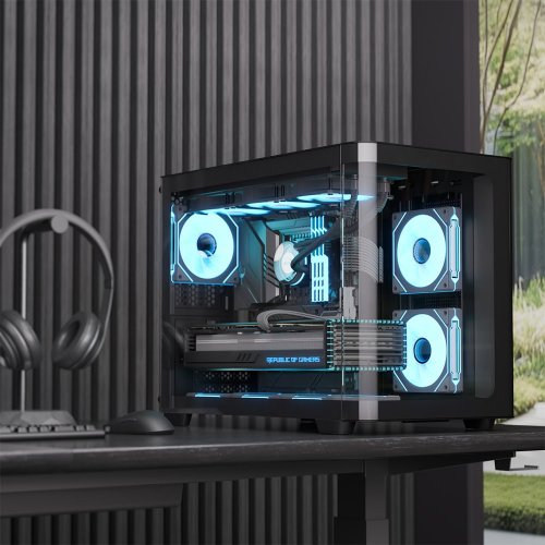 Купить Корпус Aerocool P300C-G-V1 Tempered Glass без БП (ACCS-PN02033.11) Black с проверкой совместимости: обзор, характеристики, цена в Киеве, Днепре, Одессе, Харькове, Украине | интернет-магазин TELEMART.UA фото