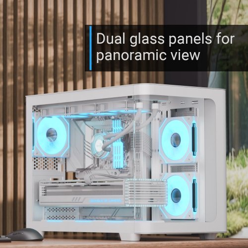 Купить Корпус Aerocool P300C-G-V1 Tempered Glass без БП (ACCS-PN02033.21) White с проверкой совместимости: обзор, характеристики, цена в Киеве, Днепре, Одессе, Харькове, Украине | интернет-магазин TELEMART.UA фото