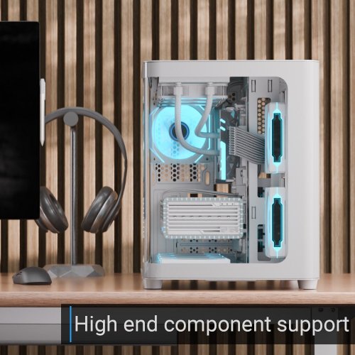 Купить Корпус Aerocool P300C-G-V1 Tempered Glass без БП (ACCS-PN02033.21) White с проверкой совместимости: обзор, характеристики, цена в Киеве, Днепре, Одессе, Харькове, Украине | интернет-магазин TELEMART.UA фото