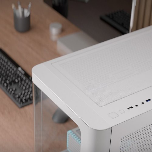Купить Корпус Aerocool P300C-G-V1 Tempered Glass без БП (ACCS-PN02033.21) White с проверкой совместимости: обзор, характеристики, цена в Киеве, Днепре, Одессе, Харькове, Украине | интернет-магазин TELEMART.UA фото