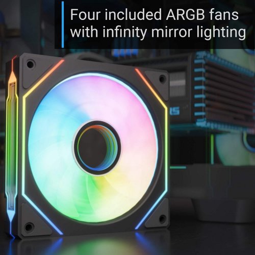 Корпус Aerocool P500C-G-V1 Tempered Glass без БЖ (ACCM-PN01043.11) Black купити з перевіркою сумісності: огляд, характеристики, ціна у Києві, Львові, Вінниці, Хмельницькому, Івано-Франківську, Україні | інтернет-магазин TELEMART.UA фото