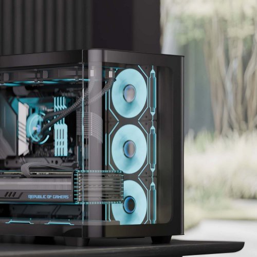Корпус Aerocool P500C-G-V1 Tempered Glass без БЖ (ACCM-PN01043.11) Black купити з перевіркою сумісності: огляд, характеристики, ціна у Києві, Львові, Вінниці, Хмельницькому, Івано-Франківську, Україні | інтернет-магазин TELEMART.UA фото