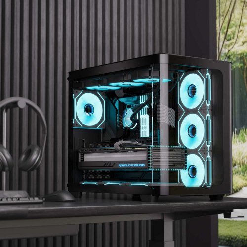Корпус Aerocool P500C-G-V1 Tempered Glass без БЖ (ACCM-PN01043.11) Black купити з перевіркою сумісності: огляд, характеристики, ціна у Києві, Львові, Вінниці, Хмельницькому, Івано-Франківську, Україні | інтернет-магазин TELEMART.UA фото