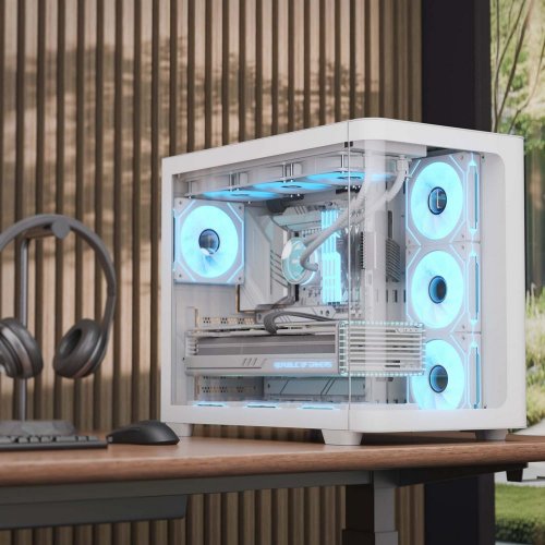 Купить Корпус Aerocool P500C-G-V1 Tempered Glass без БП (ACCM-PN01043.21) White с проверкой совместимости: обзор, характеристики, цена в Киеве, Днепре, Одессе, Харькове, Украине | интернет-магазин TELEMART.UA фото