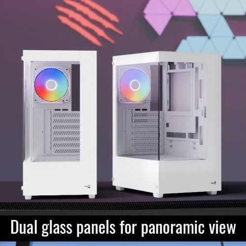 Купить Корпус Aerocool Pivot-G-V1 Tempered Glass без БП (ACCM-ES08013.21) White с проверкой совместимости: обзор, характеристики, цена в Киеве, Днепре, Одессе, Харькове, Украине | интернет-магазин TELEMART.UA фото