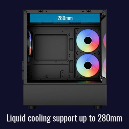 Купить Корпус Aerocool Viewport Mini-G-V2 Tempered Glass без БП (ACCM-ES09133.11) Black с проверкой совместимости: обзор, характеристики, цена в Киеве, Днепре, Одессе, Харькове, Украине | интернет-магазин TELEMART.UA фото