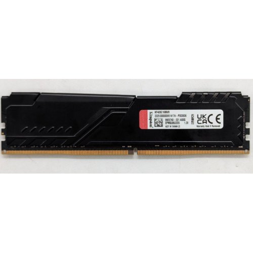 Озп Kingston DDR4 8GB 2666Mhz FURY Beast Black (KF426C16BB/8) (Відновлено продавцем, 764692) купити з перевіркою сумісності: огляд, характеристики, ціна у Києві, Львові, Вінниці, Хмельницькому, Івано-Франківську, Україні | інтернет-магазин TELEMART.UA фото