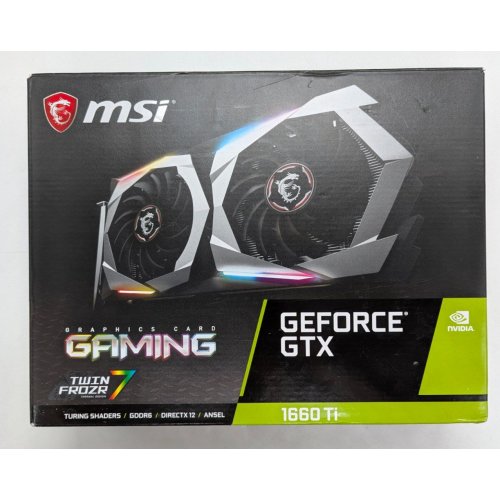 Відеокарта MSI GeForce GTX 1660 Ti Gaming X 6144MB (GTX 1660 TI GAMING X 6G) (Відновлено продавцем, 764703) купити з перевіркою сумісності: огляд, характеристики, ціна у Києві, Львові, Вінниці, Хмельницькому, Івано-Франківську, Україні | інтернет-магазин TELEMART.UA фото