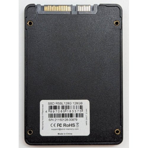 Ssd-диск AMD Radeon R5 TLC 120GB 2.5" (R5SL120G) (Відновлено продавцем, 764713) купити з перевіркою сумісності: огляд, характеристики, ціна у Києві, Львові, Вінниці, Хмельницькому, Івано-Франківську, Україні | інтернет-магазин TELEMART.UA фото