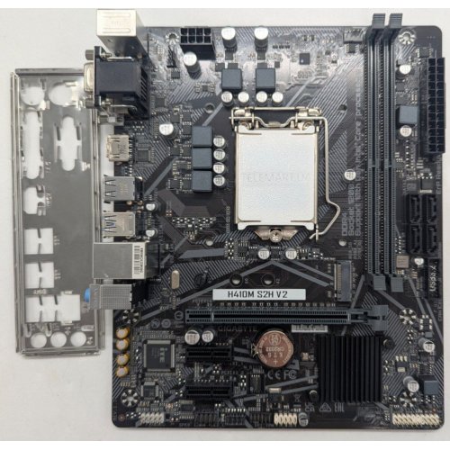 Материнська плата Gigabyte H410M S2H V2 (s1200, Intel H410) (Відновлено продавцем, 764879) купити з перевіркою сумісності: огляд, характеристики, ціна у Києві, Львові, Вінниці, Хмельницькому, Івано-Франківську, Україні | інтернет-магазин TELEMART.UA фото