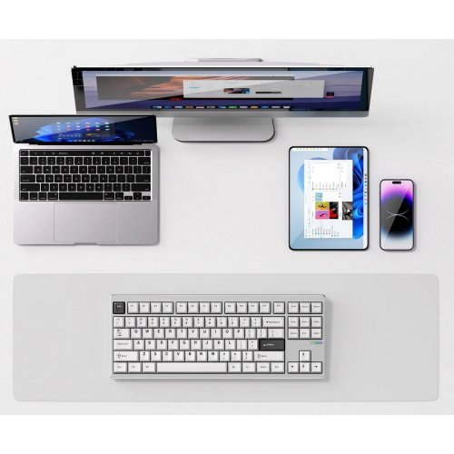 Купить Клавиатура MCHOSE GX87 Ultra RGB Mechanical KTT Vintage White Switch Wireless (MC-GX87-A5-UA) White Electrophoresis - цена в Харькове, Киеве, Днепре, Одессе
в интернет-магазине Telemart фото