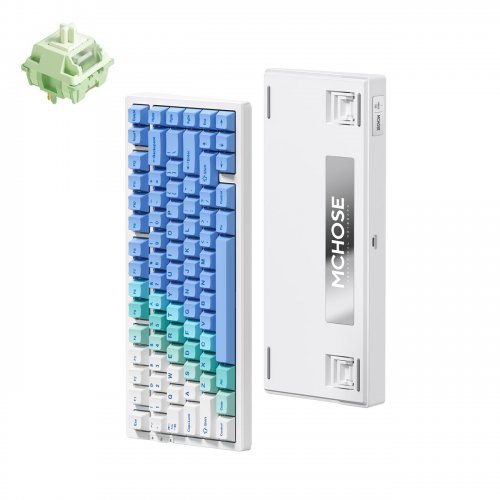 Купить Клавиатура MCHOSE G75 Pro RGB Mechanical Matcha Latte Switch V2 Wireless (MC-G75-12A-UA) Arctic Snow - цена в Харькове, Киеве, Днепре, Одессе
в интернет-магазине Telemart фото