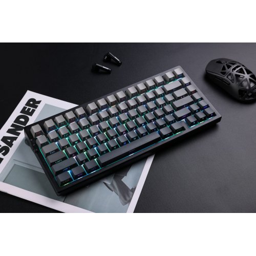 Купить Клавиатура MCHOSE G75 Pro RGB Mechanical Matcha Latte Switch V2 Wireless (MC-G75-13A) Black - цена в Харькове, Киеве, Днепре, Одессе
в интернет-магазине Telemart фото