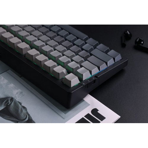 Купить Клавиатура MCHOSE G75 Pro RGB Mechanical Matcha Latte Switch V2 Wireless (MC-G75-13A) Black - цена в Харькове, Киеве, Днепре, Одессе
в интернет-магазине Telemart фото