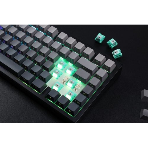 Клавіатура MCHOSE G75 Pro RGB Mechanical Matcha Latte Switch V2 Wireless (MC-G75-13A) Black купити в Україні: Київ, Львів, Хмельницький, Тернопіль, Івано-Франківськ | Низька ціна, відгуки, характеристики від TELEMART фото