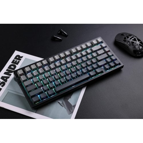 Купити Клавіатура MCHOSE G75 Pro RGB Mechanical Matcha Latte Switch V2 Wireless (MC-G75-13A) Black - ціна в Києві, Львові, Вінниці, Хмельницькому, Франківську, Україні | інтернет-магазин TELEMART.UA фото