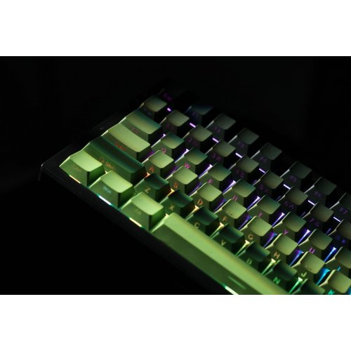 Клавиатура MCHOSE G75 Pro RGB Mechanical Matcha Latte Switch V2 Wireless (MC-G75-21) Black/Green Gradient купить в Украине: Киев, Днепр, Харьков, Одесса  | Низкая цена, отзывы, характеристики от TELEMART фото
