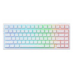 Клавиатура MCHOSE G75 Pro RGB Mechanical Matcha Latte Switch V2 Wireless (MC-G75-23) White Topographic