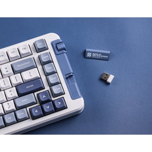 Клавиатура MCHOSE X75 RGB Mechanical Icy Creamsicle Switch Wireless (MC-X75-2A) Navy Blue купить в Украине: Киев, Днепр, Харьков, Одесса  | Низкая цена, отзывы, характеристики от TELEMART фото