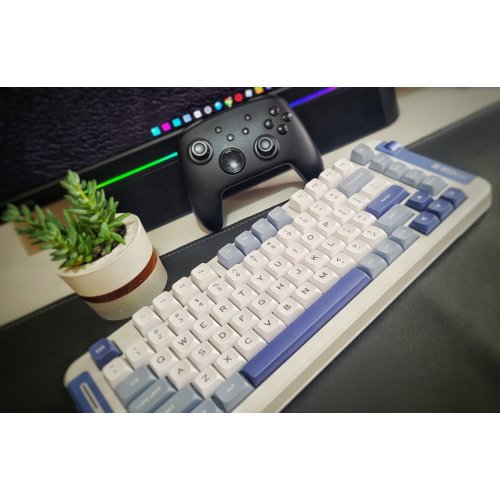 Клавиатура MCHOSE X75 RGB Mechanical Icy Creamsicle Switch Wireless (MC-X75-2A) Navy Blue купить в Украине: Киев, Днепр, Харьков, Одесса  | Низкая цена, отзывы, характеристики от TELEMART фото