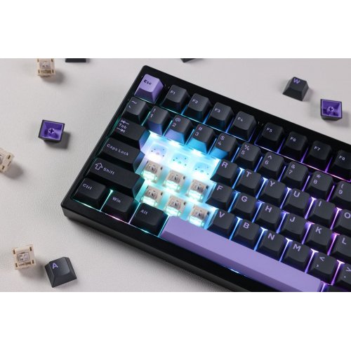 Клавіатура MCHOSE GX87 Ultra RGB Mechanical KTT Vintage White Switch Wireless (MC-GX87-A6-UA) Black Anodic Oxidation купити в Україні: Київ, Львів, Хмельницький, Тернопіль | Низька ціна, відгуки, характеристики від TELEMART фото