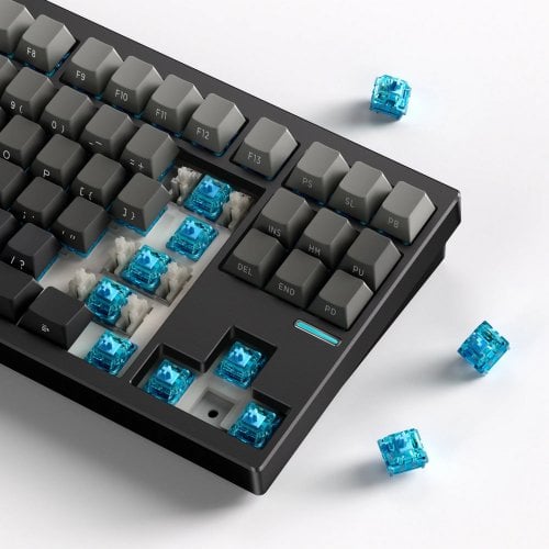 Купити Клавіатура MCHOSE GX87S Full Aluminium RGB Mechanical Mist Blue Switch Wireless (MC-HW-GX87-1) Mountains Gradient - ціна в Києві, Львові, Вінниці, Хмельницькому, Франківську, Україні | інтернет-магазин TELEMART.UA фото