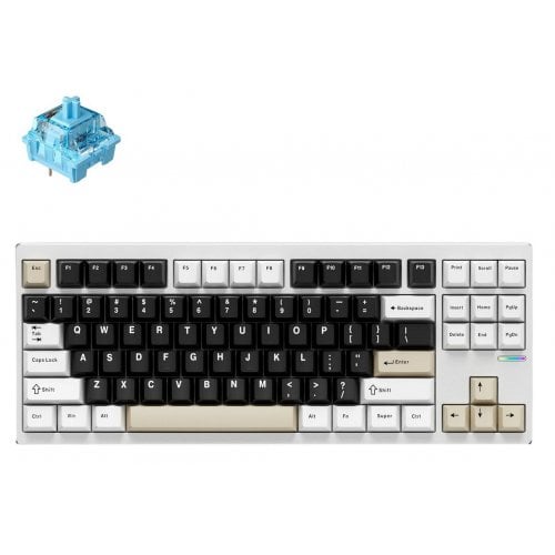 Купити Клавіатура MCHOSE GX87S Full Aluminium RGB Mechanical Mist Blue Switch Wireless (MC-HW-GX87-2-UA) Milky Brown - ціна в Києві, Львові, Вінниці, Хмельницькому, Франківську, Україні | інтернет-магазин TELEMART.UA фото