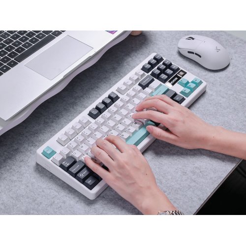 Клавіатура MCHOSE G87 RGB Mechanical Cabbage Tofu Switch V2 Wireless (MC-G87-2-UA) Cyan Blue купити в Україні: Київ, Львів, Хмельницький, Тернопіль | Низька ціна, відгуки, характеристики від TELEMART фото