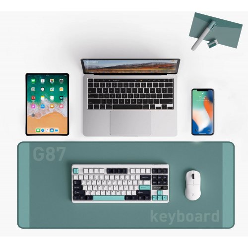 Купити Клавіатура MCHOSE G87 RGB Mechanical Cabbage Tofu Switch V2 Wireless (MC-G87-2-UA) Cyan Blue - ціна в Києві, Львові, Вінниці, Хмельницькому, Франківську, Україні | інтернет-магазин TELEMART.UA фото