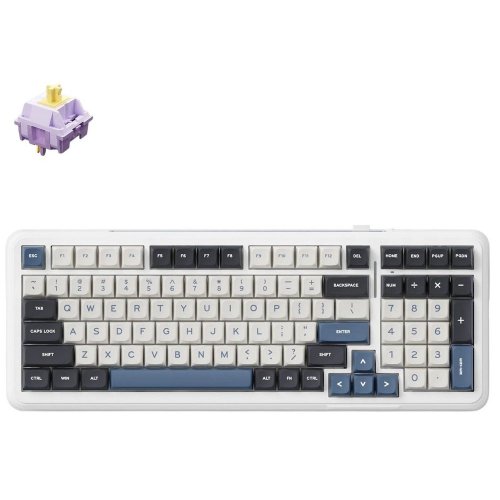 Photo Keyboard MCHOSE K99 RGB Mechanical Hyacinth Switch Wireless (MC-K99-3A) Navy Blue