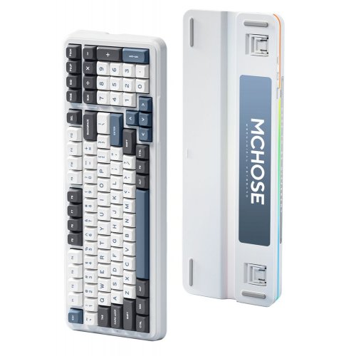 Клавіатура MCHOSE K99 RGB Mechanical Hyacinth Switch Wireless (MC-K99-3A) Navy Blue купити в Україні: Київ, Львів, Хмельницький, Тернопіль | Низька ціна, відгуки, характеристики від TELEMART фото