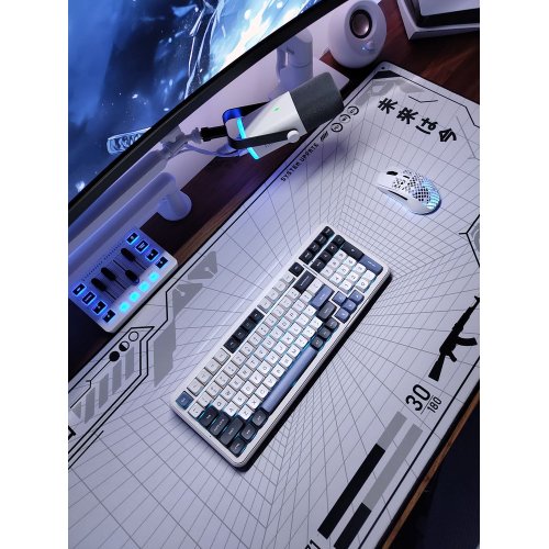 Клавіатура MCHOSE K99 RGB Mechanical Hyacinth Switch Wireless (MC-K99-3A) Navy Blue купити в Україні: Київ, Львів, Хмельницький, Тернопіль | Низька ціна, відгуки, характеристики від TELEMART фото