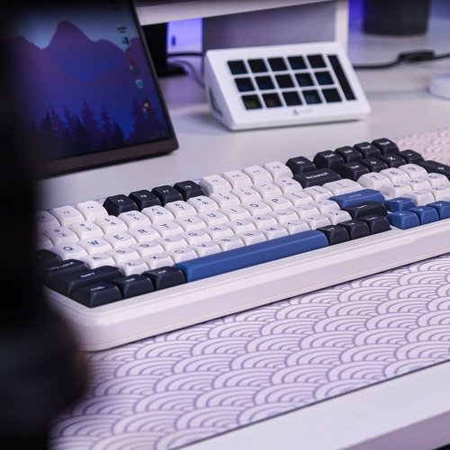 Клавіатура MCHOSE K99 RGB Mechanical Hyacinth Switch Wireless (MC-K99-3A) Navy Blue купити в Україні: Київ, Львів, Хмельницький, Тернопіль | Низька ціна, відгуки, характеристики від TELEMART фото