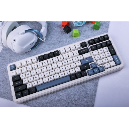 Клавіатура MCHOSE K99 RGB Mechanical Hyacinth Switch Wireless (MC-K99-3A) Navy Blue купити в Україні: Київ, Львів, Хмельницький, Тернопіль | Низька ціна, відгуки, характеристики від TELEMART фото