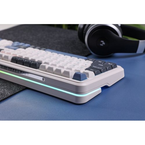 Клавіатура MCHOSE K99 RGB Mechanical Hyacinth Switch Wireless (MC-K99-3A) Navy Blue купити в Україні: Київ, Львів, Хмельницький, Тернопіль | Низька ціна, відгуки, характеристики від TELEMART фото