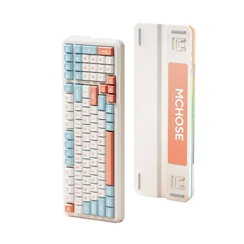 Купить Клавиатура MCHOSE K99 RGB Mechanical Hyacinth Switch Wireless (MC-K99-4A) Horizon Orange - цена в Харькове, Киеве, Днепре, Одессе
в интернет-магазине Telemart фото