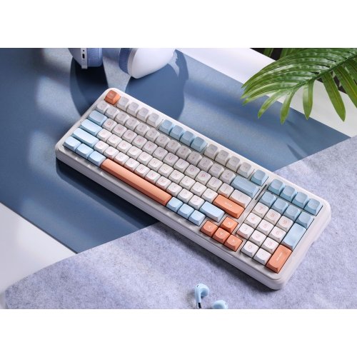 Купить Клавиатура MCHOSE K99 RGB Mechanical Hyacinth Switch Wireless (MC-K99-4A) Horizon Orange - цена в Харькове, Киеве, Днепре, Одессе
в интернет-магазине Telemart фото