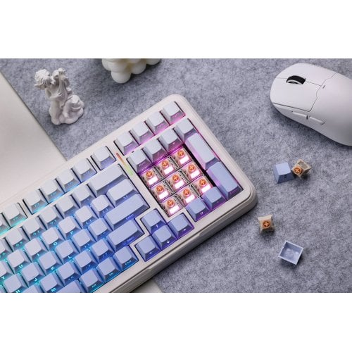 Купить Клавиатура MCHOSE K99 RGB Mechanical Hyacinth Switch Wireless (MC-K99-4A) Horizon Orange - цена в Харькове, Киеве, Днепре, Одессе
в интернет-магазине Telemart фото
