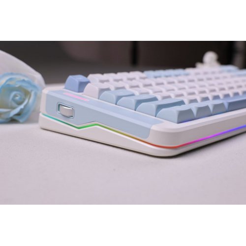 Клавіатура MCHOSE G98 Pro RGB Mechanical Flame Orange Switch Wireless (MC-G98S-2) Blue купити в Україні: Київ, Львів, Хмельницький, Тернопіль | Низька ціна, відгуки, характеристики від TELEMART фото
