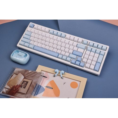 Клавіатура MCHOSE G98 Pro RGB Mechanical Flame Orange Switch Wireless (MC-G98S-2) Blue купити в Україні: Київ, Львів, Хмельницький, Тернопіль | Низька ціна, відгуки, характеристики від TELEMART фото