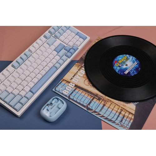 Клавіатура MCHOSE G98 Pro RGB Mechanical Flame Orange Switch Wireless (MC-G98S-2) Blue купити в Україні: Київ, Львів, Хмельницький, Тернопіль | Низька ціна, відгуки, характеристики від TELEMART фото