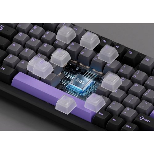 Купить Клавиатура MCHOSE G98 Pro RGB Mechanical Flame Orange Switch Wireless (MC-G98S-3-UA) Black/Purple - цена в Харькове, Киеве, Днепре, Одессе
в интернет-магазине Telemart фото