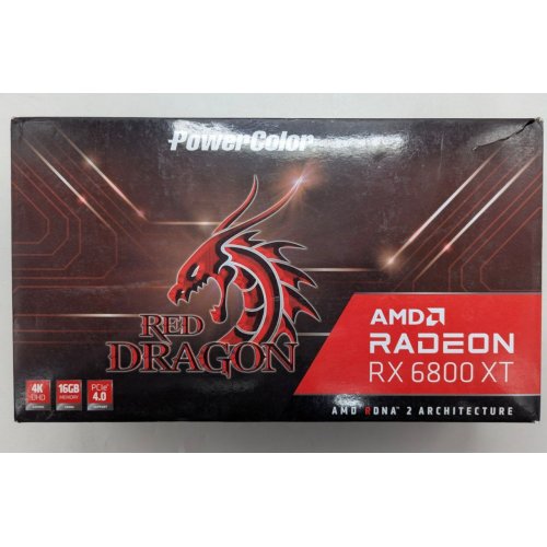 Відеокарта PowerColor Radeon RX 6800 XT Red Dragon OC 16384MB (AXRX 6800XT 16GBD6-3DHR/OC) (Відновлено продавцем, 764928) купити з перевіркою сумісності: огляд, характеристики, ціна у Києві, Львові, Вінниці, Хмельницькому, Івано-Франківську, Україні | інтернет-магазин TELEMART.UA фото