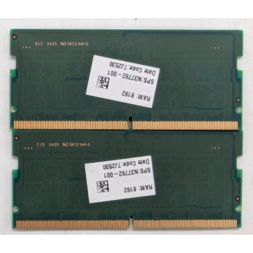 Купить Озу Samsung SODIMM DDR5 16GB (2x8GB) 5600Mhz (M425R1GB4PB0-CWMOD) (Восстановлено продавцом, 764965) с проверкой совместимости: обзор, характеристики, цена в Киеве, Днепре, Одессе, Харькове, Украине | интернет-магазин TELEMART.UA фото