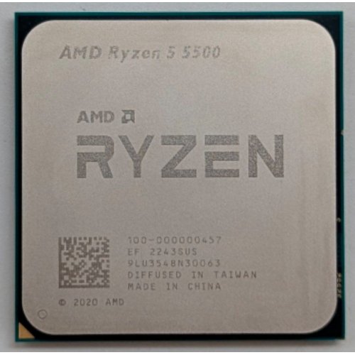 Купить Процессор AMD Ryzen 5 5500 3.6(4.2)GHz 16MB sAM4 Tray (100-000000457) (Восстановлено продавцом, 764991) с проверкой совместимости: обзор, характеристики, цена в Киеве, Днепре, Одессе, Харькове, Украине | интернет-магазин TELEMART.UA фото