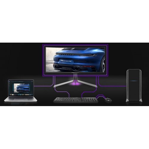 Купить Монитор AOC 34" PD34 Black - цена в Харькове, Киеве, Днепре, Одессе
в интернет-магазине Telemart фото