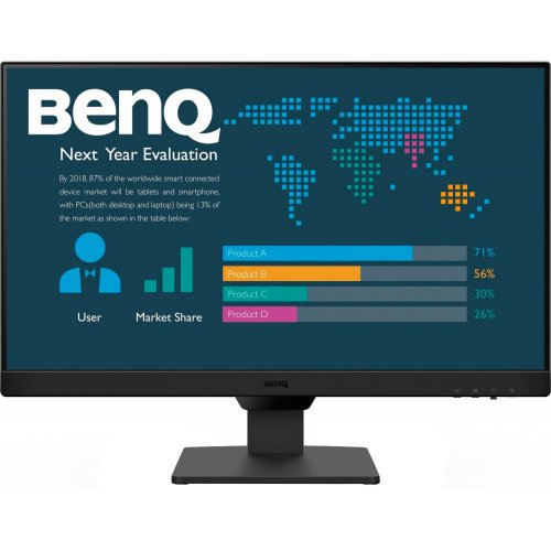 Купить Монитор BenQ 23.8" BL2490 (9H.LM5LJ.LBE) Black - цена в Харькове, Киеве, Днепре, Одессе
в интернет-магазине Telemart фото