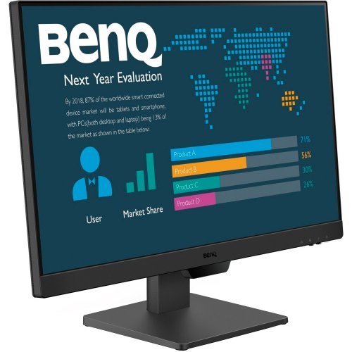 Купить Монитор BenQ 23.8" BL2490 (9H.LM5LJ.LBE) Black - цена в Харькове, Киеве, Днепре, Одессе
в интернет-магазине Telemart фото